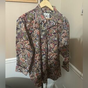 Colorful Paisley Button Down Shirt Men’s size XL long sleeve